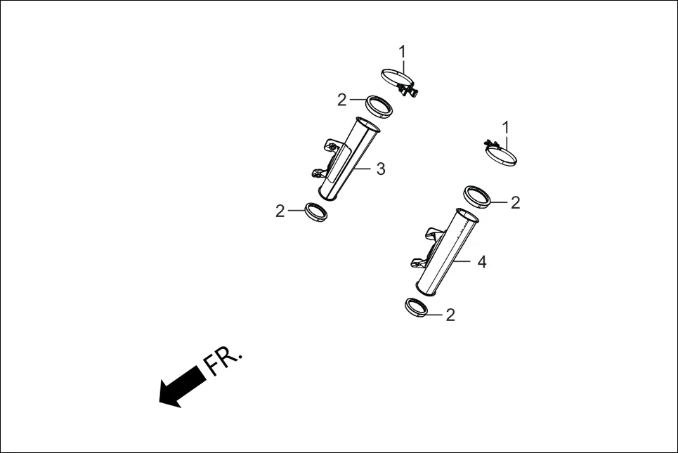 F-6B FRONT CUSHION (COVER) assembly diagram for Hero Xpulse 200 (May,2019)