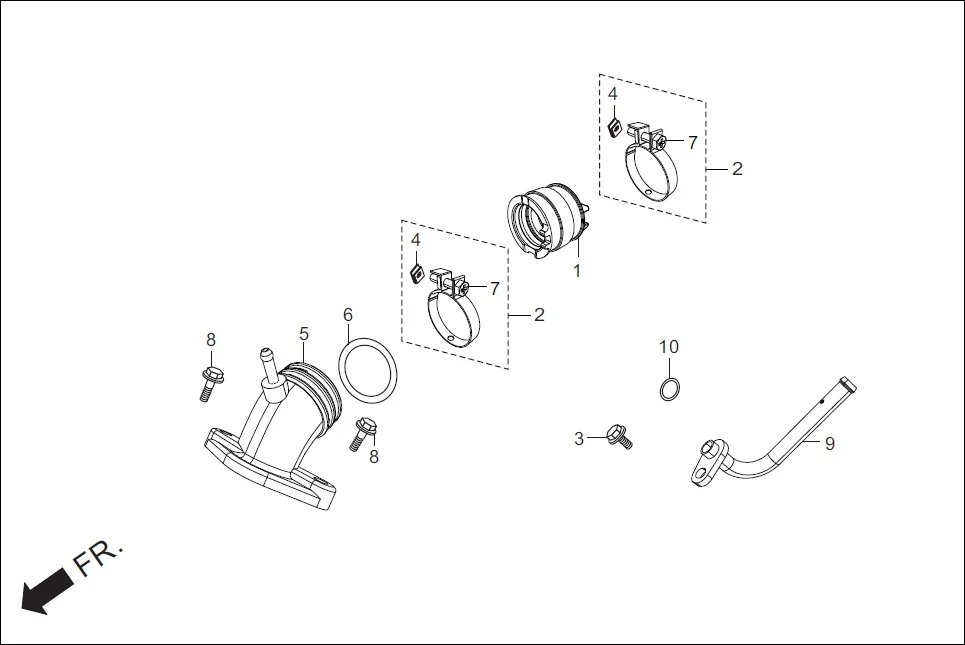 E-11A INLET PIPE/PIPE COMP. AIR FEED