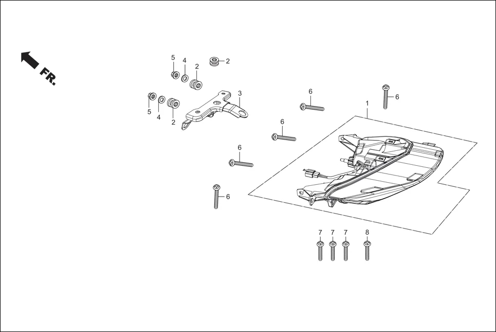 F-21 TAIL LIGHT diagram showing 90563-355-000