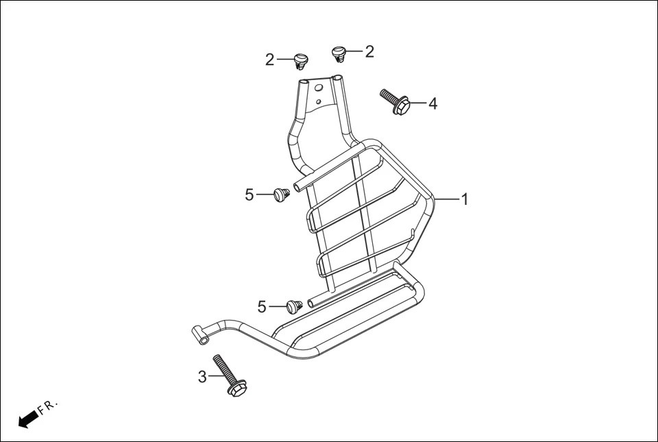 F-29 GUARD SAREE assembly diagram for Hero GLAMOUR TECHNO(JAN.2024)