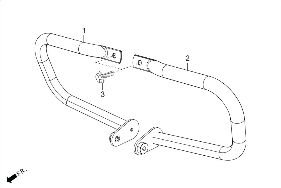 F-28 GUARD ENGINE(OPTIONAL) assembly diagram for Hero GLAMOUR 125CC FV BSVI(Aug,2023)