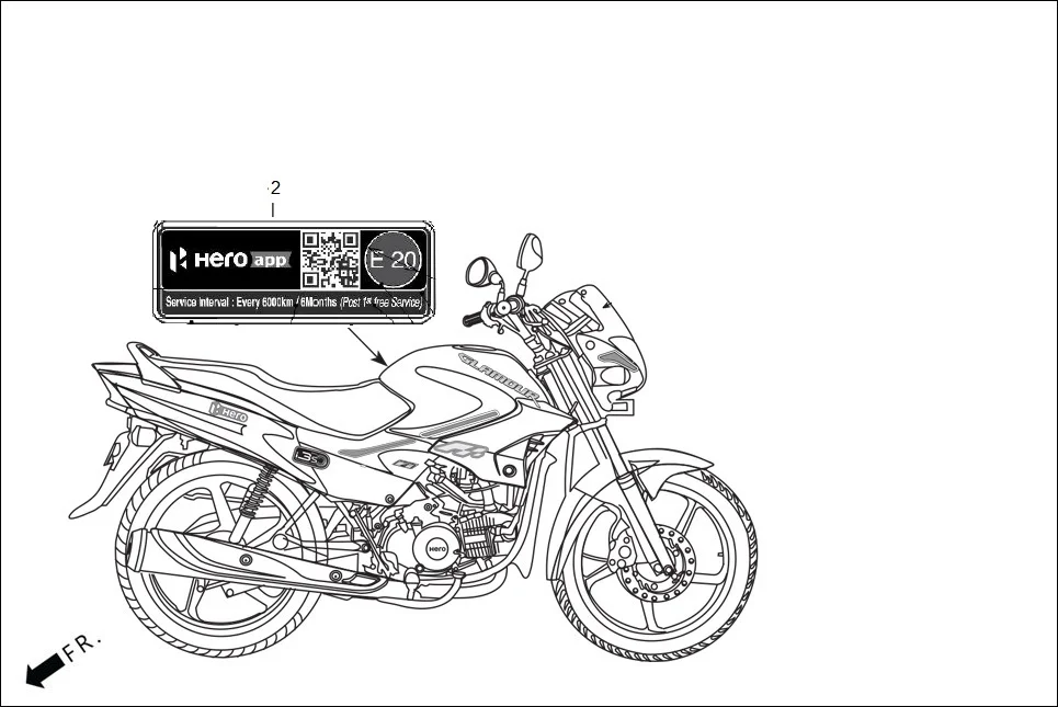 F-30-DRUM MARK CAUTION assembly diagram for Hero GLAMOUR 125CC FV BSVI(Aug,2023)