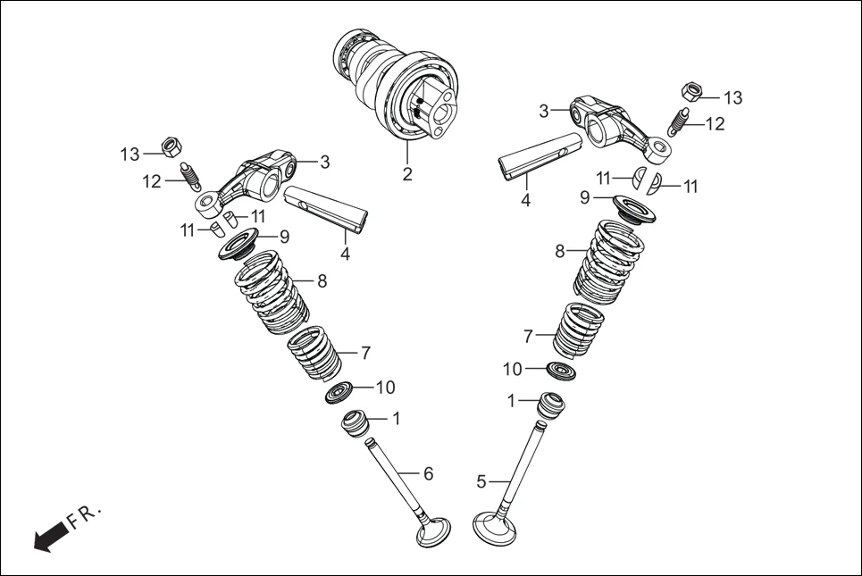 E-3 CAM SHAFT/VALVE