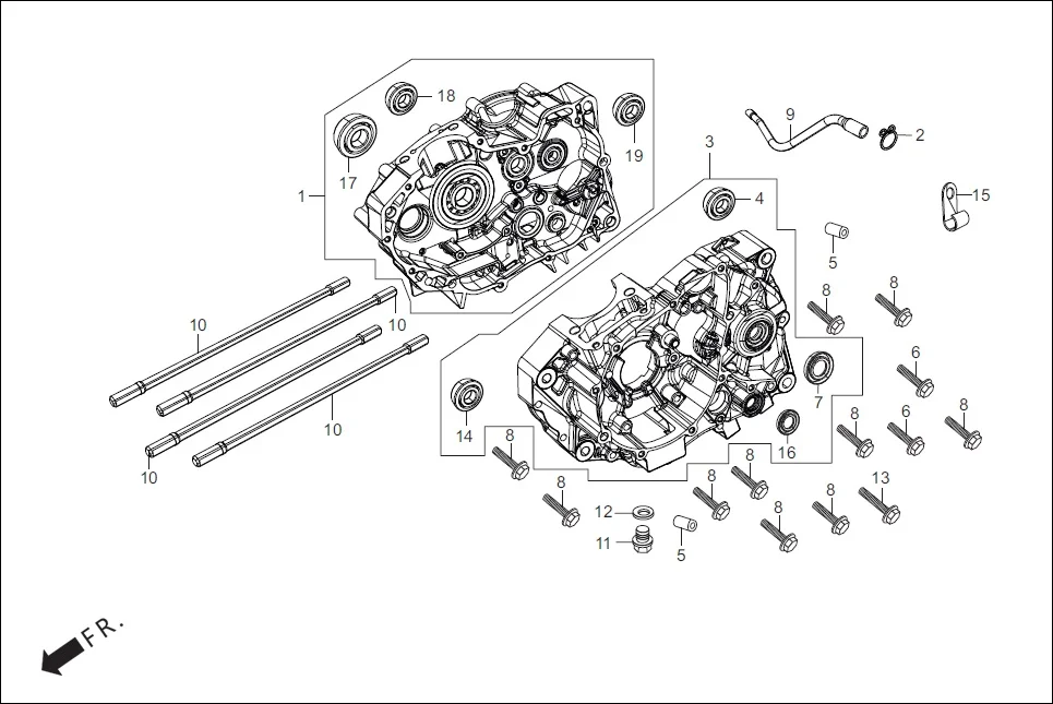 E-8 CRANK CASE