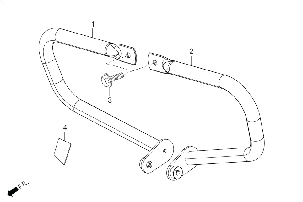 F-28 GUARD ENGINE (OPTIONAL) assembly diagram for Hero Glamour Canvas(Oct, 2022)