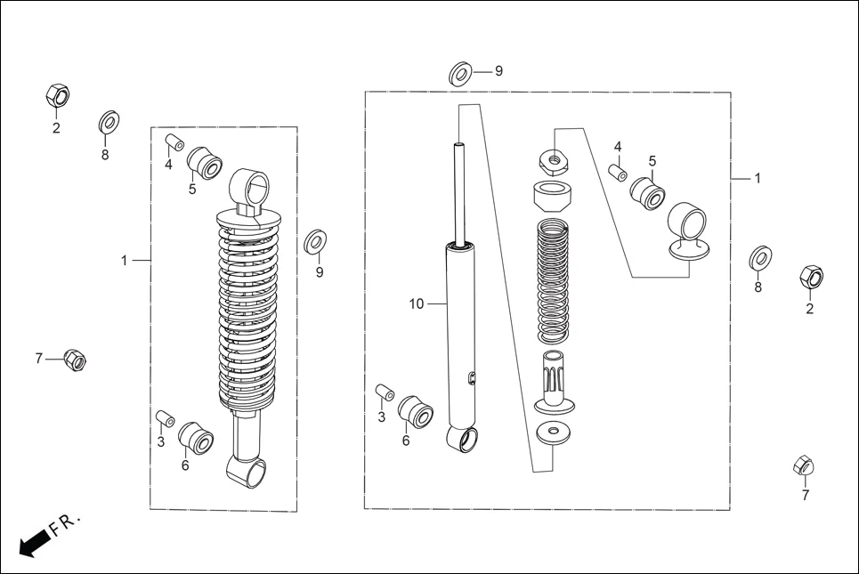 F-20 REAR CUSHION diagram showing 52410-KCC-871
