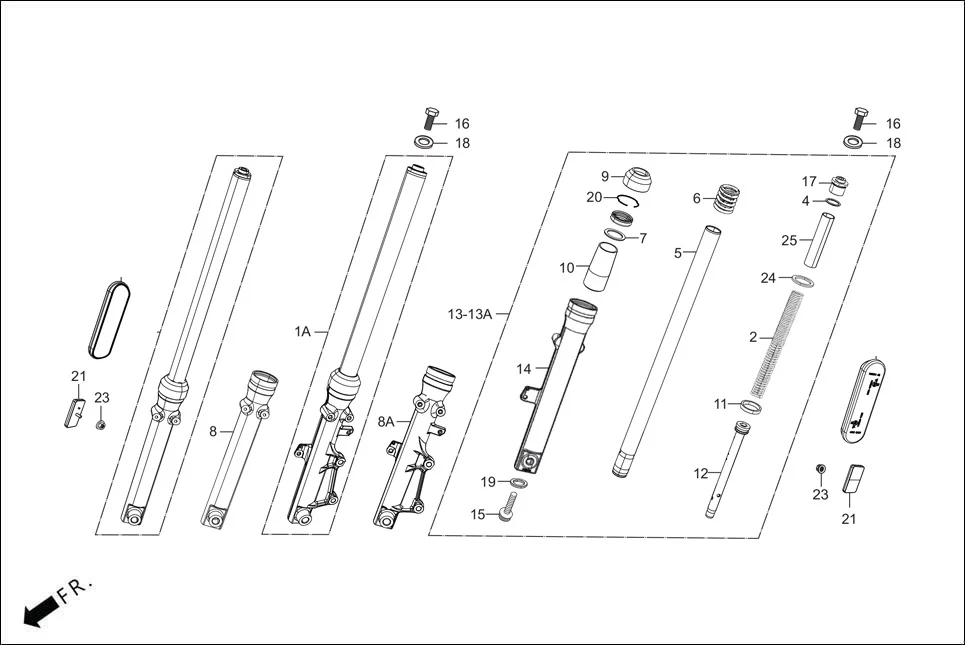 F-7-DISC FRONT FORK diagram showing 90302-KTE-911