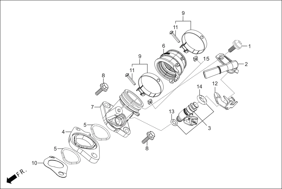 E-13B INJECTOR ASSY. FUEL (4 HOLE)
