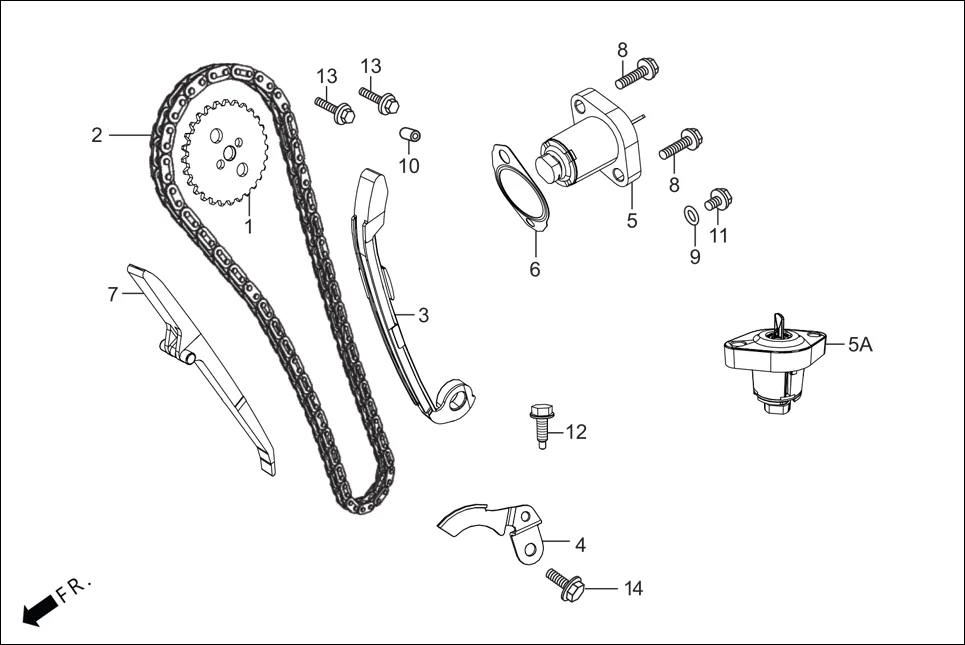 E-4 CAM CHAIN TENSIONER