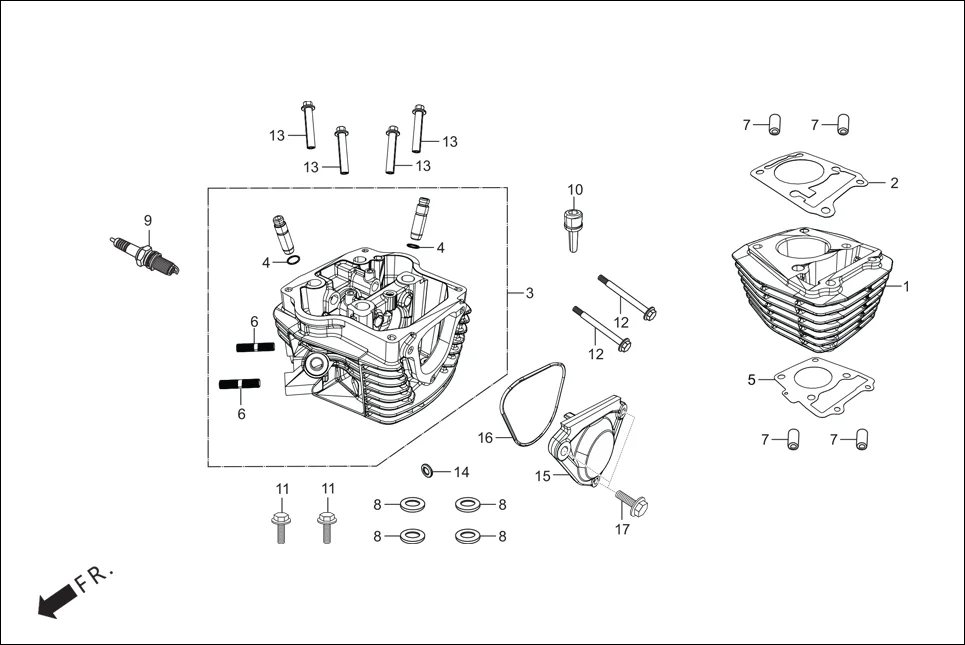 E-2 CYLINDER/CYLINDER HEAD