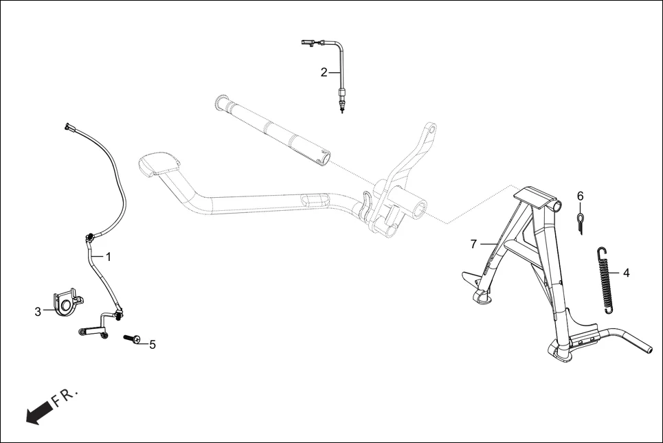 F-18 MAIN STAND/PEDAL BRAKE diagram showing 95014-71702