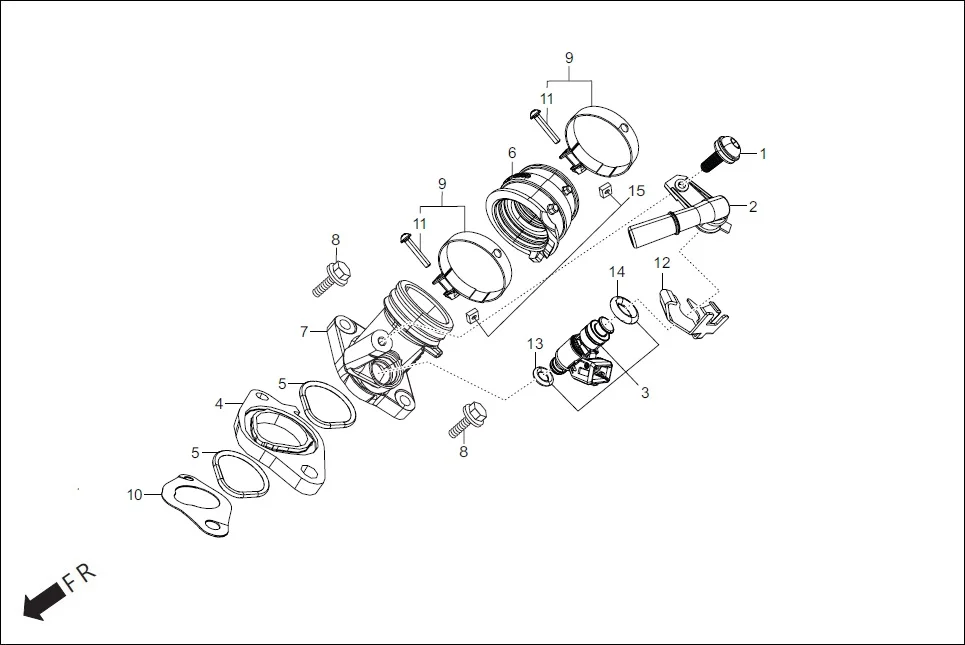 E-13B INJECTOR ASSY. FUEL (4 HOLE)
