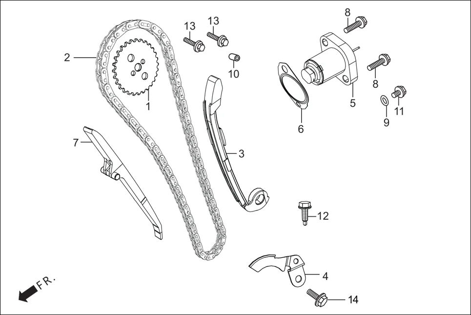 E-4 CAM CHAIN TENSIONER