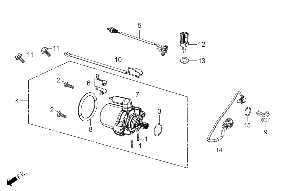 E-7B STARTING MOTOR