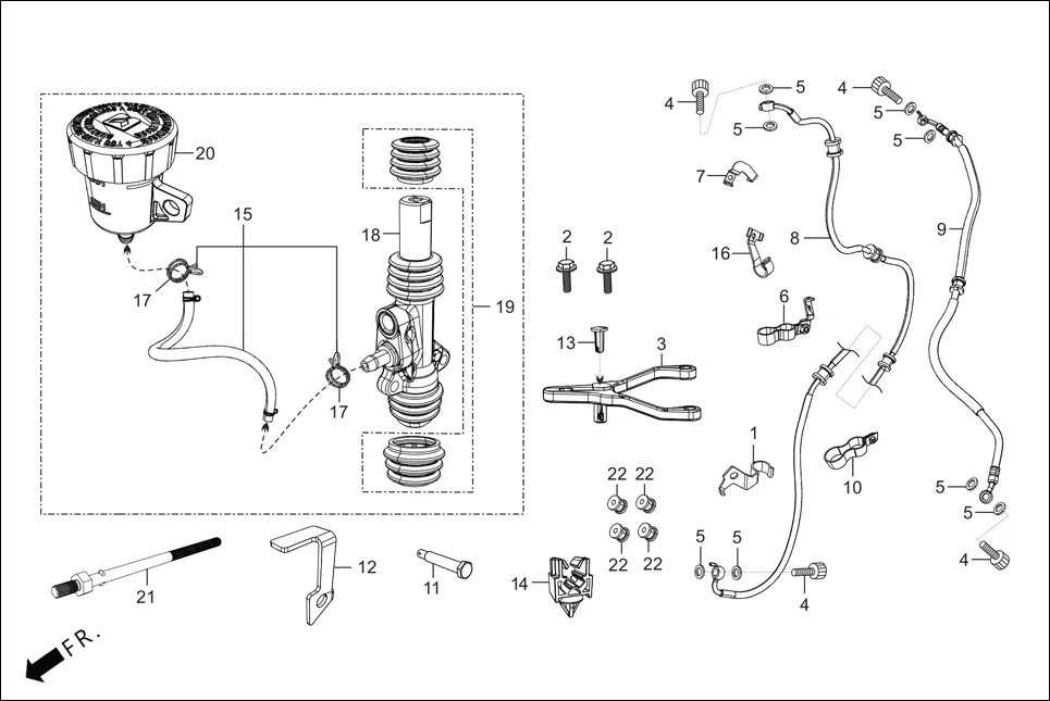 F-10A-DISC ACTUATOR ASSY. diagram showing 45157-AAN-B10