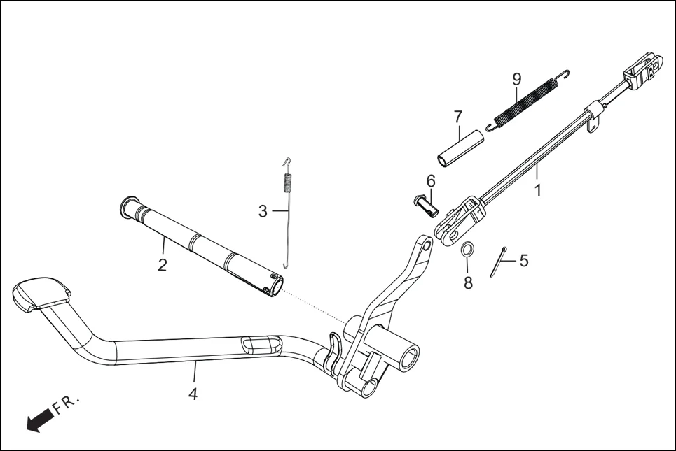F-18A-DISC PEDAL BRAKE (DISC) assembly diagram for Hero Glamour FI-iBS BSVI (Jan, 2021)