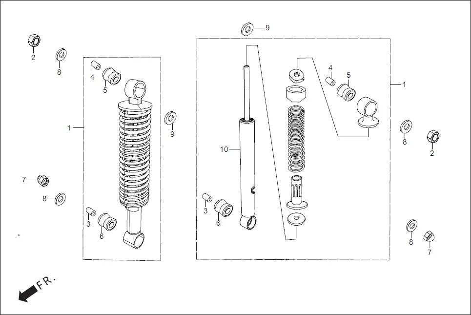 F-20 REAR CUSHION diagram showing 90551-178-000