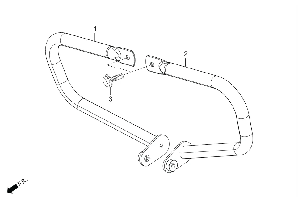 F-28 GUARD ENGINE (OPTIONAL) assembly diagram for Hero Glamour FI-iBS BSVI (Jan, 2021)