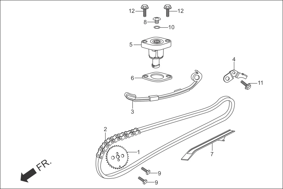 E-2 CAM CHAIN TENSIONER