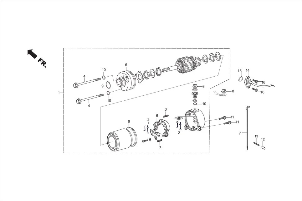 E-5A STARTER MOTOR (ELEC.)