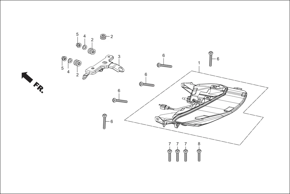F-21 TAIL LIGHT diagram showing 94050-06000