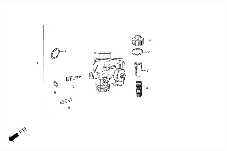 E-11 INJECTOR ASSY. FUEL/THROTTLE BODY ASSY.