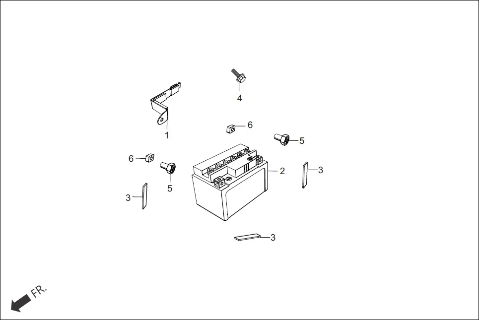 F-22A BATTERY ASSY. assembly diagram for Hero Glamour FI (Mar, 2017)