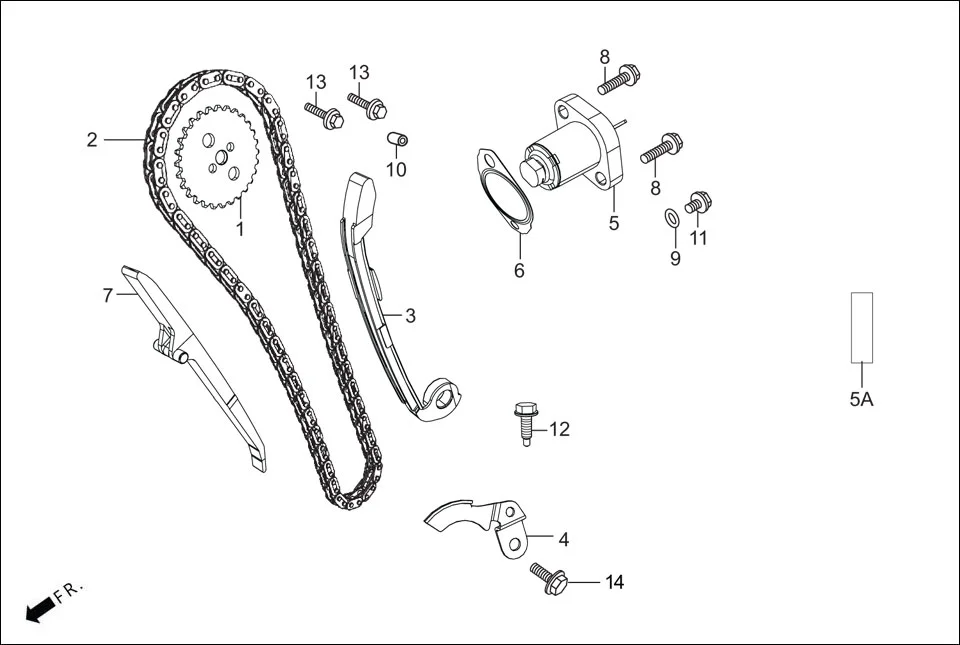 E-4 CAM CHAIN TENSIONER