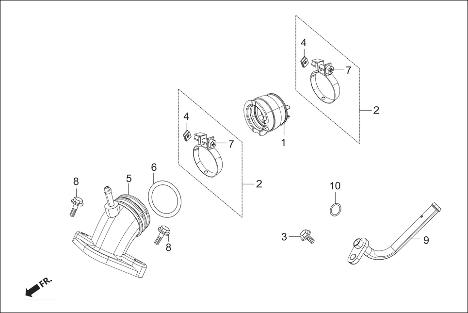 E-11A INLET PIPE/PIPE COMP. AIR FEED