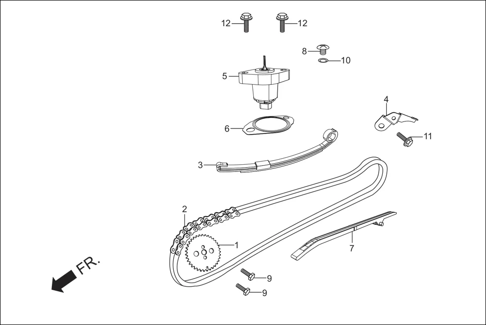 E-2 CAM CHAIN TENSIONER