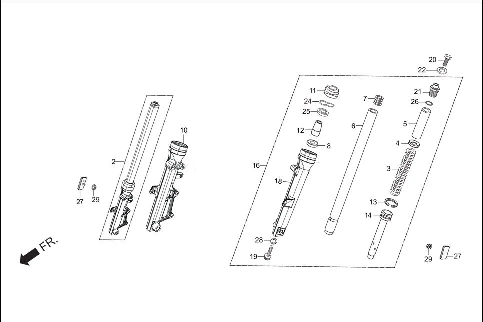 F-6-DISC FRONT FORK diagram showing 90302-KTE-911