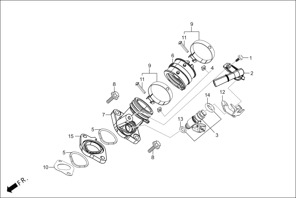E-13B INJECTOR ASSY. FUEL(4 HOLE)