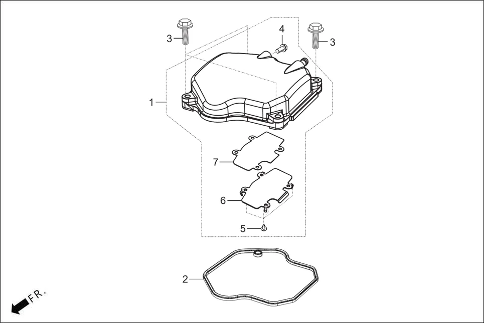 E-1 CYLINDER HEAD COVER