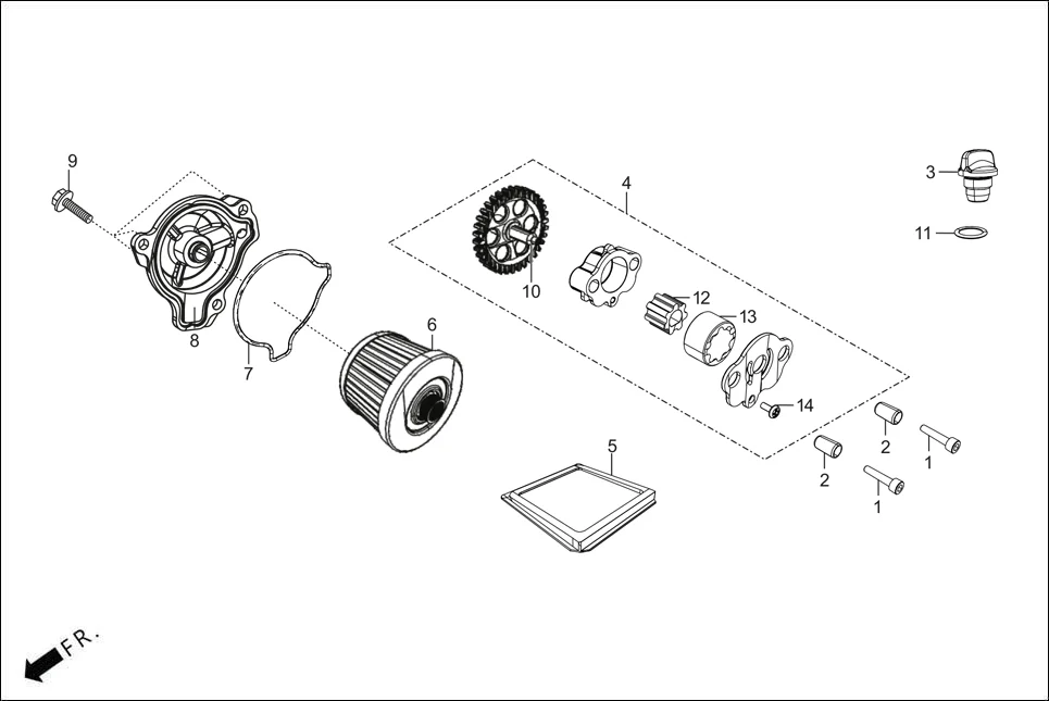 E-8A OIL PUMP