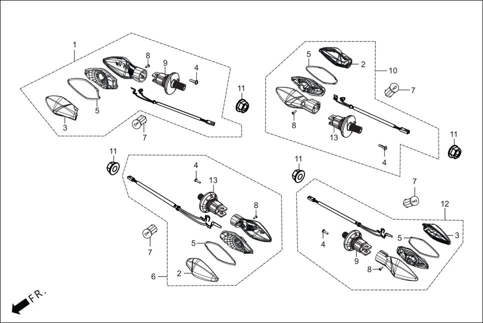 F-22-DRUM WINKER diagram showing 93901-AAR-001