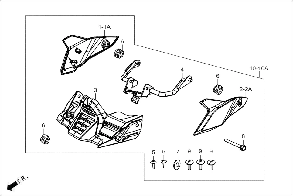 F-29C BELLY PAN ASSY. (OPTIONAL) assembly diagram for Hero GLAMOUR XTEC 2(Aug.,2025)