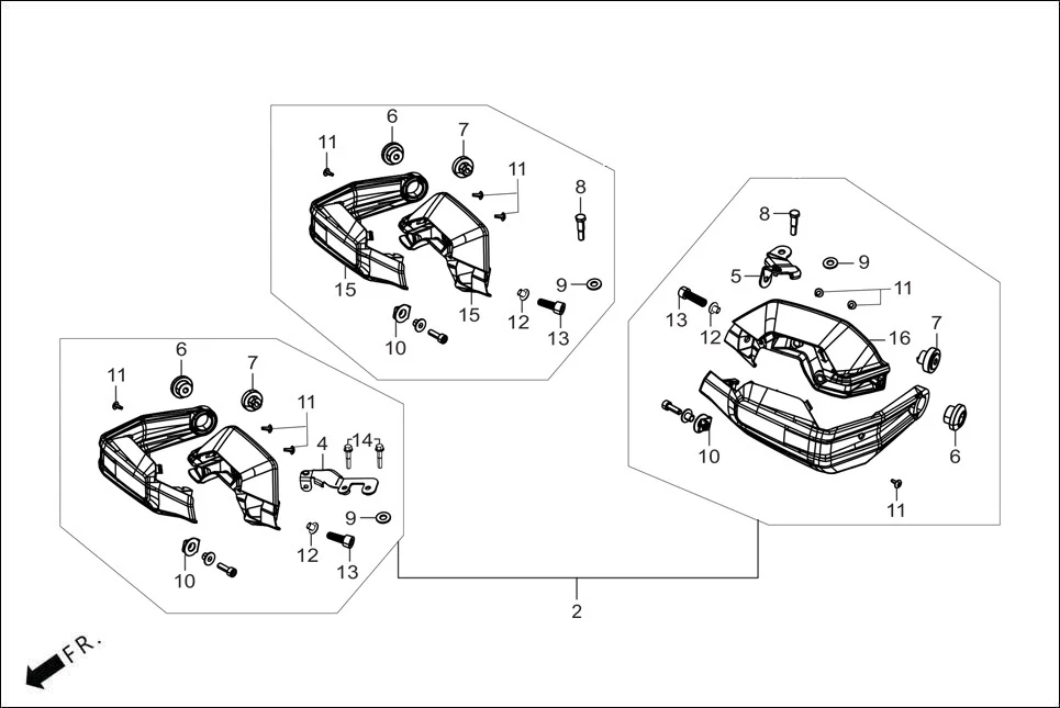 F-29D-DISC KIT HAND GUARD (OPTIONAL) diagram showing 96700-06020-07