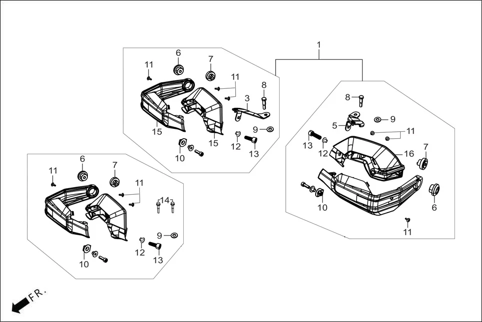 F-29D-DRUM KIT HAND GUARD (OPTIONAL) diagram showing ADJRB0L001000G