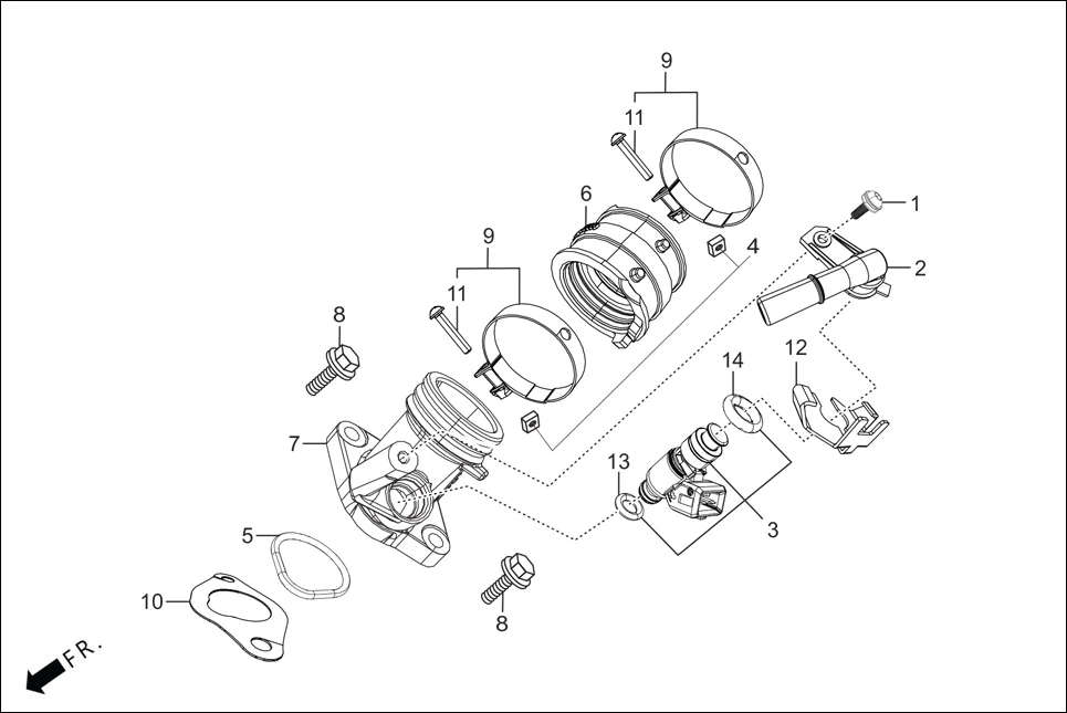E-13B INJECTOR ASSY. FUEL(4 HOLE)