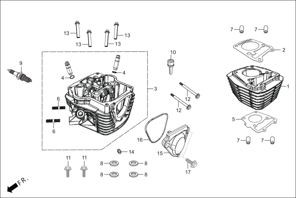 E-2 CYLINDER/CYLINDER HEAD