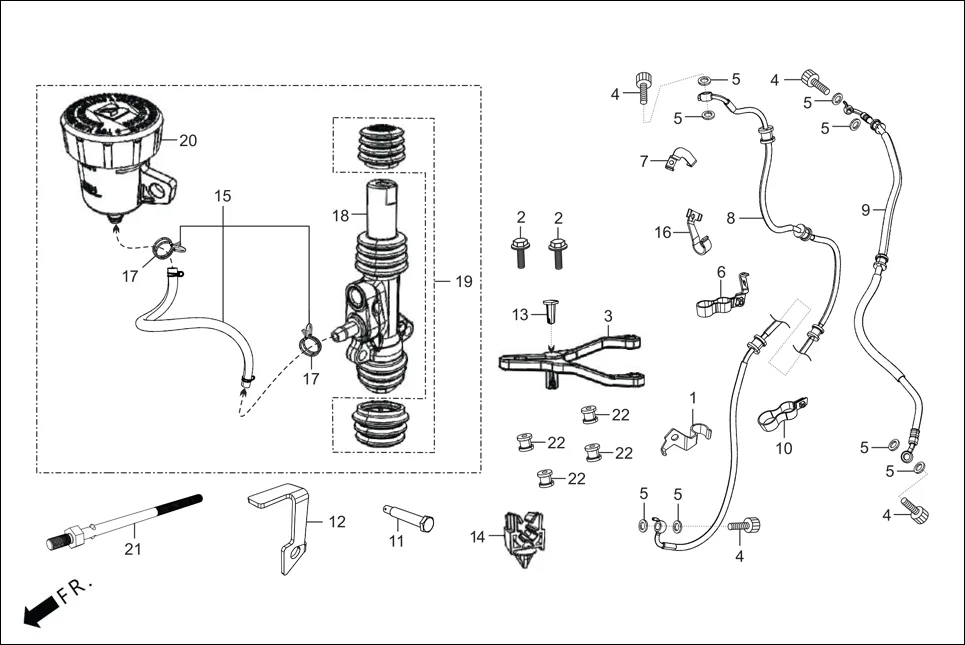 F-10A-DISC ACTUATOR ASSY. diagram showing 45126-AAN-B10