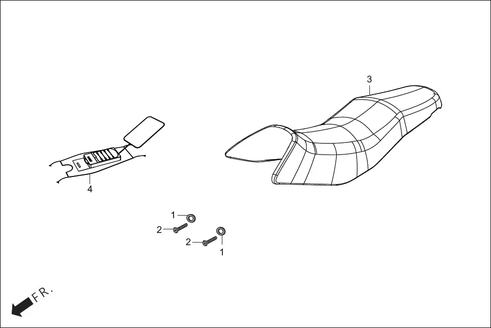 F-29A COVER SEAT ASSY.(OPTIONAL) assembly diagram for Hero Glamour Xtec 125 (Sept,2022)