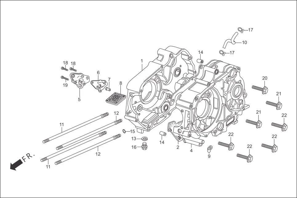 E-8-SELF CRANK CASE / OIL PUMP
