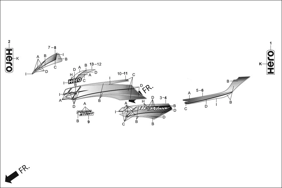 F-27-SELF STRIPE / MARKS diagram showing 86511-KST-A30