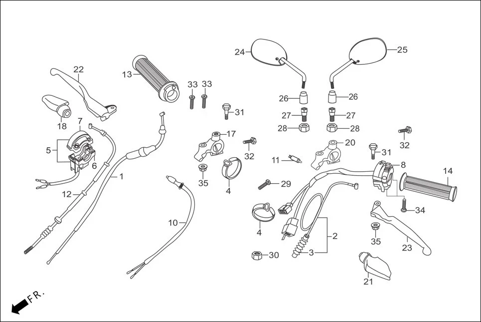 F-3-SELF HANDLE LEVER/SWITCH/CONTROL CABLE diagram showing 53172-KTC-920