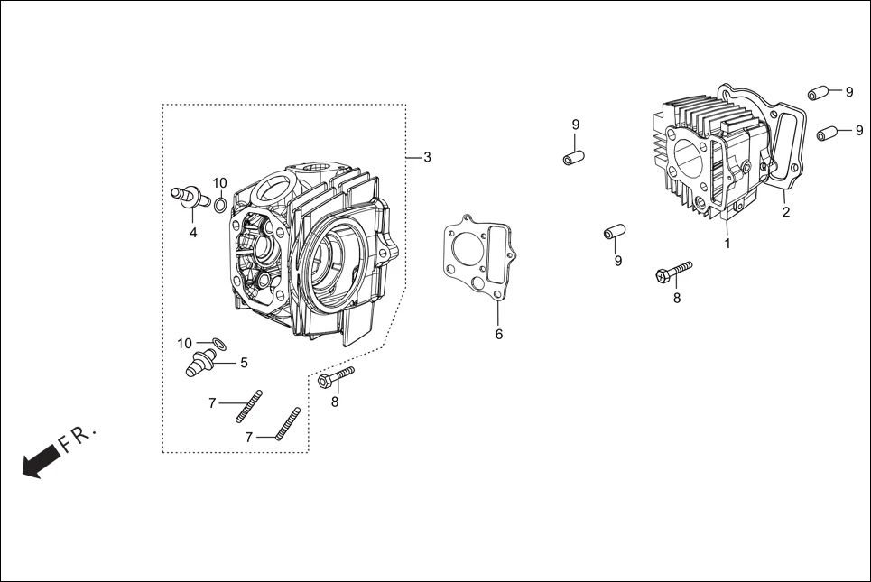 E-2 CYLINDER/CYLINDER HEAD