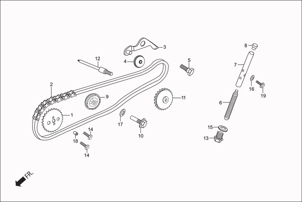 E-4 CAM CHAIN TENSIONER