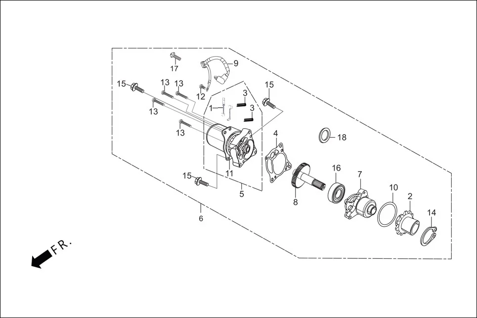E-7C-SELF STARTING MOTOR (SELF START)