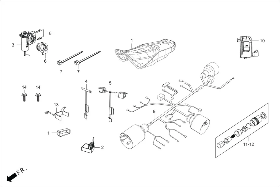 F-28B (OPTIONAL) diagram showing NOT SERVICEABLE
