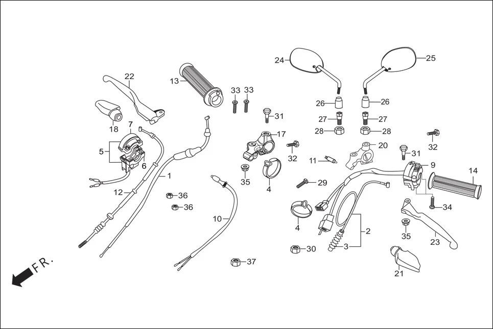 F-3-SELF HANDLE LEVER/SWITCH/CONTROL CABLE diagram showing 94050-06000